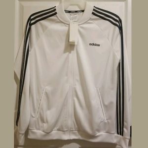Adidas Women's Size Large White Track Jacket